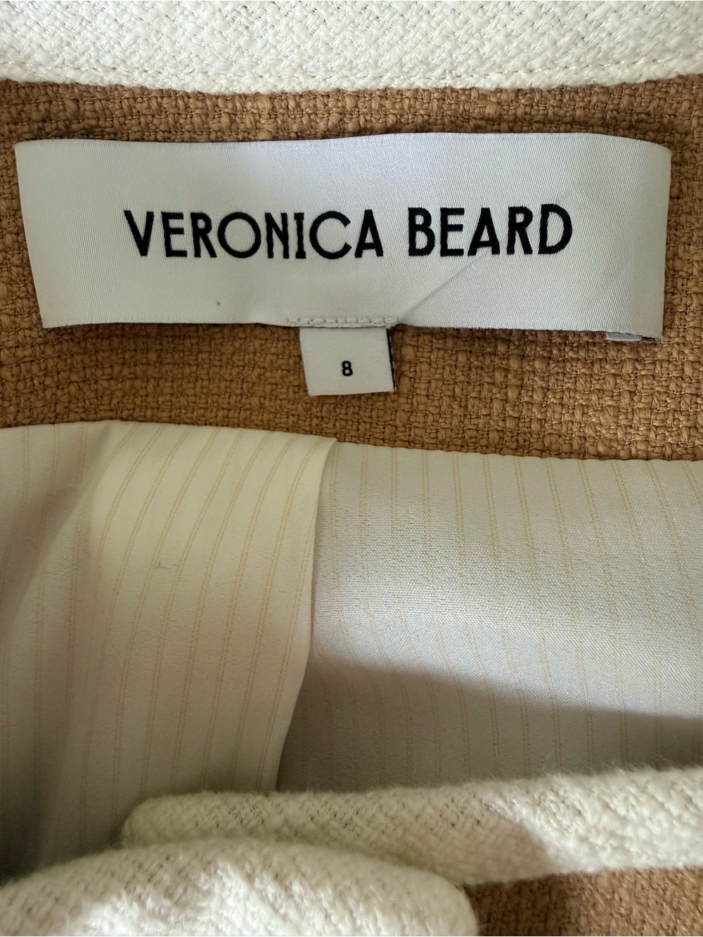 Veronica Beard Beale Structured Work Office Jacket in Khaki Size Women’s 8 - Picture 6 of 7